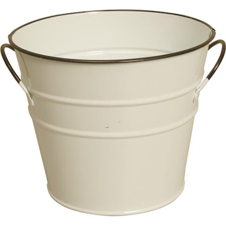 Wald Imports Wald Imports 8682-7P 7 in. Pearl White Metal Pot Cover  Pack of 2 8682/7P